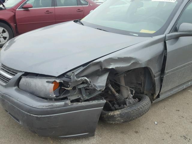 2G1WF52E459245341 - 2005 CHEVROLET IMPALA GRAY photo 9