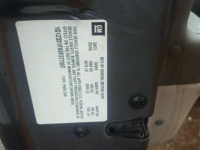 1G1ZS51FX6F277397 - 2006 CHEVROLET MALIBU LS 绿色 照片 10