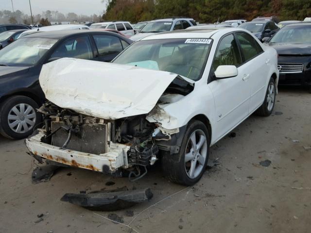 1YVHP80D245N48407 - 2004 MAZDA 6 S WHITE photo 2