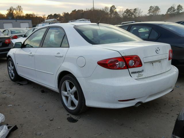 1YVHP80D245N48407 - 2004 MAZDA 6 S WHITE photo 3