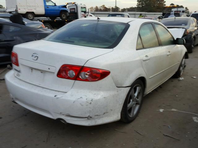 1YVHP80D245N48407 - 2004 MAZDA 6 S WHITE photo 4