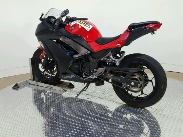 JKAEX8B10GDA27334 - 2016 KAWASAKI EX300 B RED photo 6