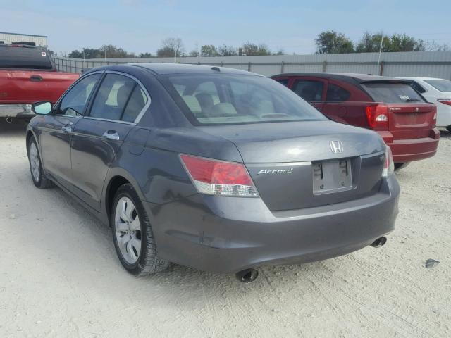 5KBCP36889B002344 - 2009 HONDA ACCORD EXL GRAY photo 3