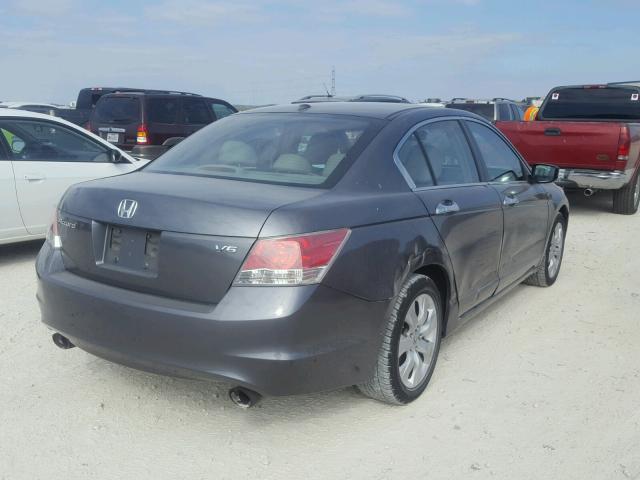 5KBCP36889B002344 - 2009 HONDA ACCORD EXL GRAY photo 4