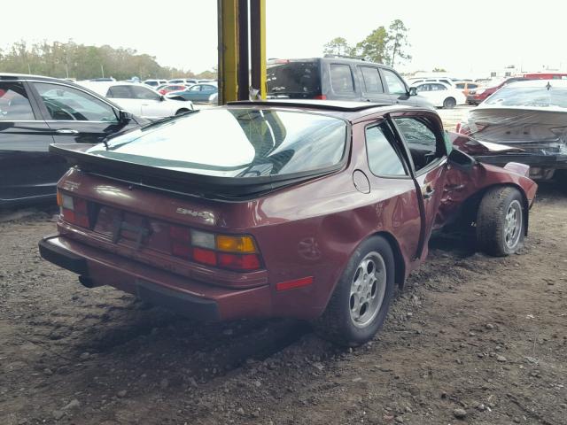 WP0AA094XGN459928 - 1986 PORSCHE 944 BURGUNDY photo 4