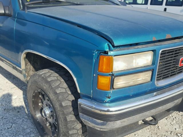 2GTEK19K2S1582023 - 1995 GMC SIERRA K15 GREEN photo 9