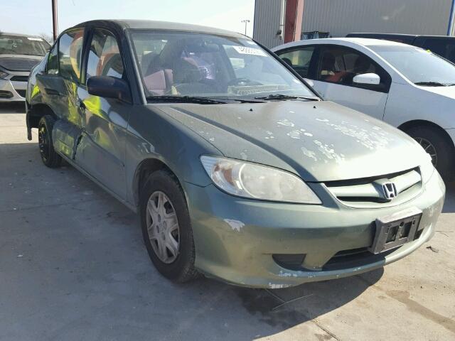 2HGES16354H637430 - 2004 HONDA CIVIC DX V GREEN photo 1