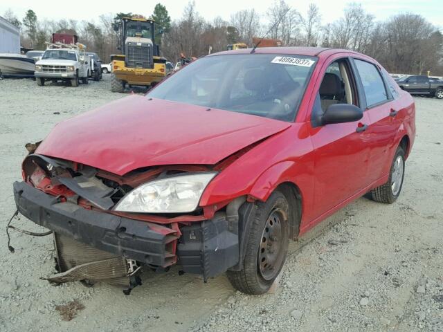 1FAFP34N77W313573 - 2007 FORD FOCUS ZX4 RED photo 2