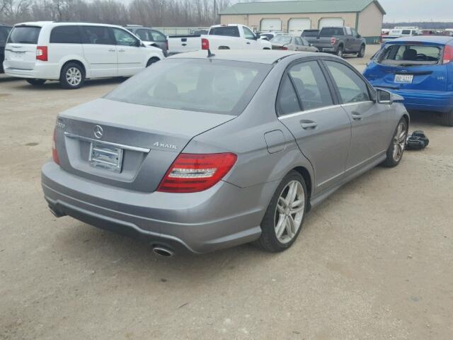 WDDGF8BB3CR236576 - 2012 MERCEDES-BENZ C 300 4MAT GRAY photo 4