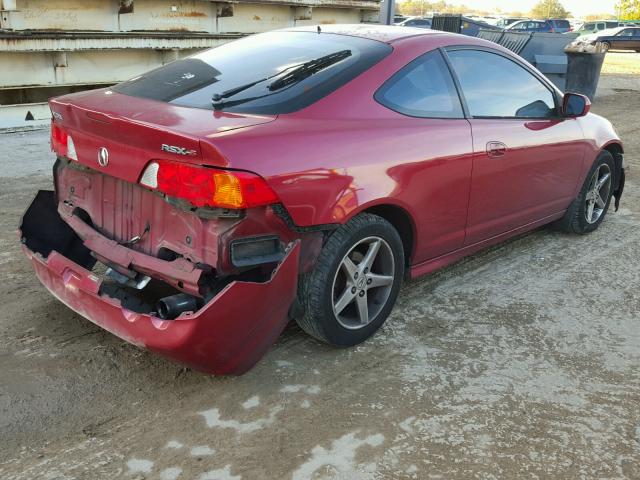 JH4DC53032C026559 - 2002 ACURA RSX TYPE-S RED photo 4