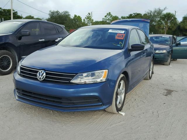 3VW267AJ1GM244283 - 2016 VOLKSWAGEN JETTA S BLUE photo 2