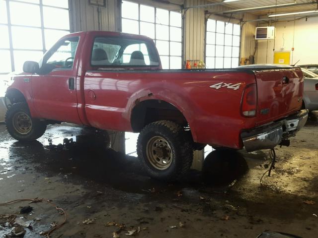 1FTSF31L61ED35396 - 2001 FORD F350 SRW S RED photo 3