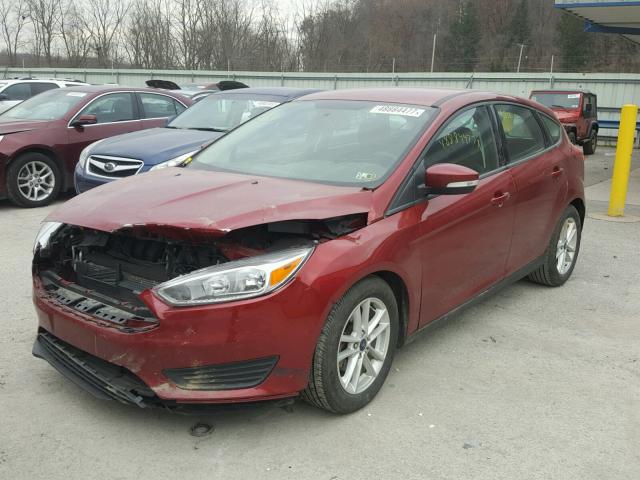 1FADP3K2XGL377883 - 2016 FORD FOCUS SE MAROON photo 2