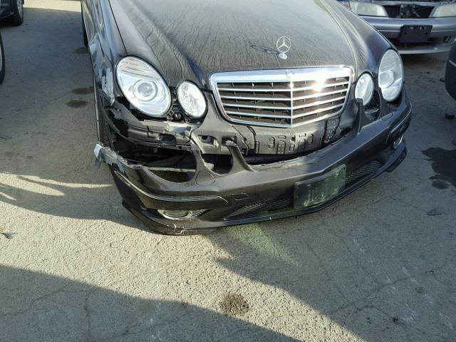 WDBUF56X37B056822 - 2007 MERCEDES-BENZ E 350 BLACK photo 9