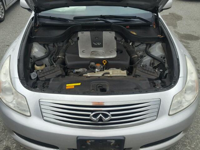 JNKBV61F08M267061 - 2008 INFINITI G35 SILVER photo 7