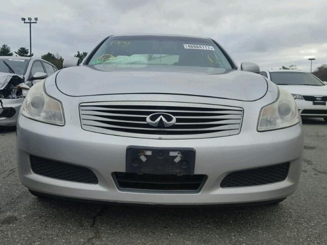 JNKBV61F08M267061 - 2008 INFINITI G35 SILVER photo 9