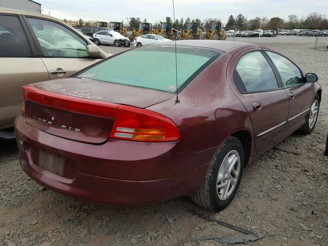 2B3HD46R5YH252694 - 2000 DODGE INTREPID MAROON photo 4