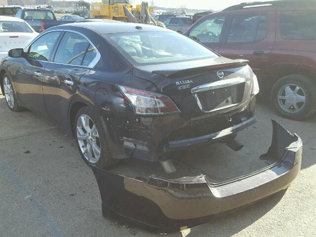 1N4AA5AP2CC818543 - 2012 NISSAN MAXIMA S BURGUNDY photo 3