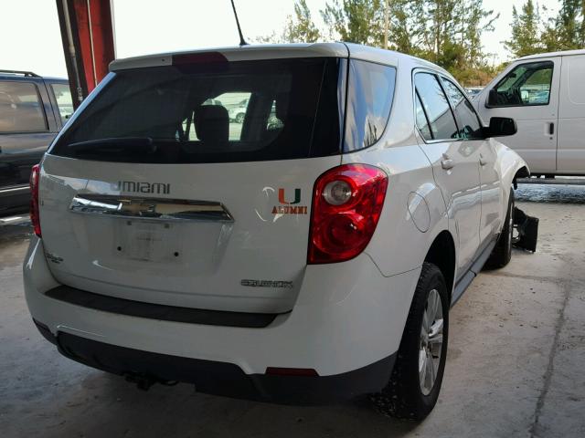 2GNALAEK8E6158460 - 2014 CHEVROLET EQUINOX LS WHITE photo 4