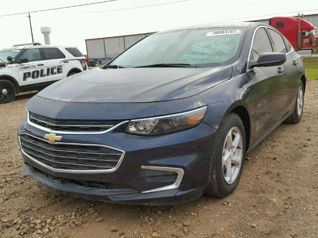 1G1ZB5ST0HF143070 - 2017 CHEVROLET MALIBU LS BLUE photo 2