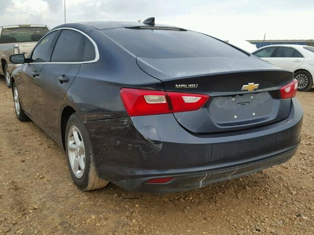 1G1ZB5ST0HF143070 - 2017 CHEVROLET MALIBU LS BLUE photo 3