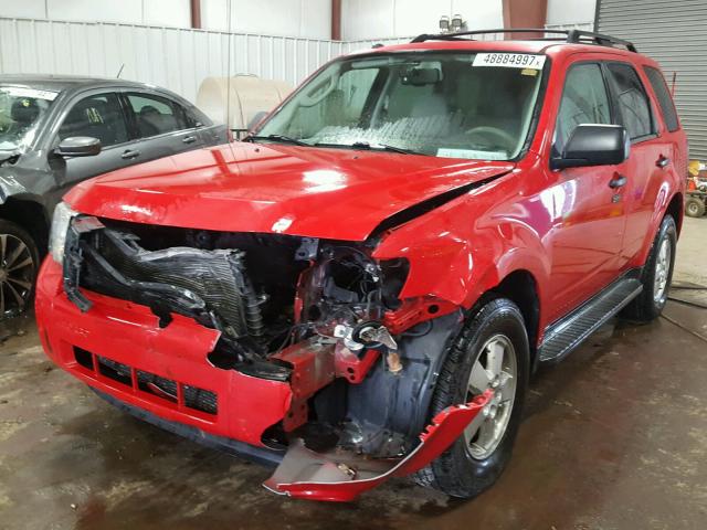 1FMCU03G49KA00199 - 2009 FORD ESCAPE XLT RED photo 2