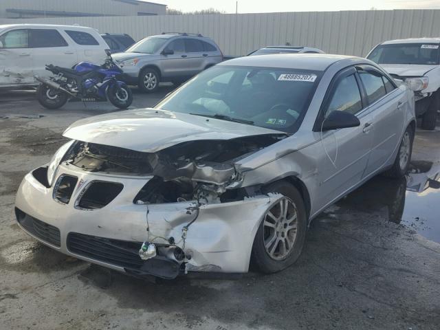 1G2ZF58B874142970 - 2007 PONTIAC G6 VALUE L SILVER photo 2