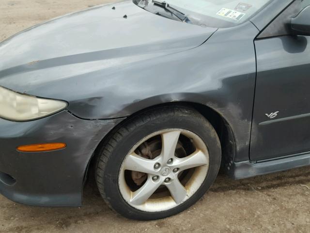 1YVHP80D955M01146 - 2005 MAZDA 6 S GRAY photo 9