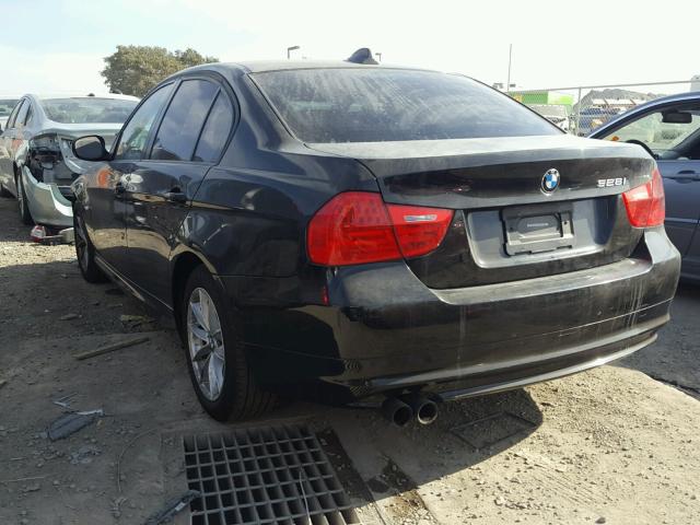 WBAPH5C56AA440342 - 2010 BMW 328 I SULE BLACK photo 3