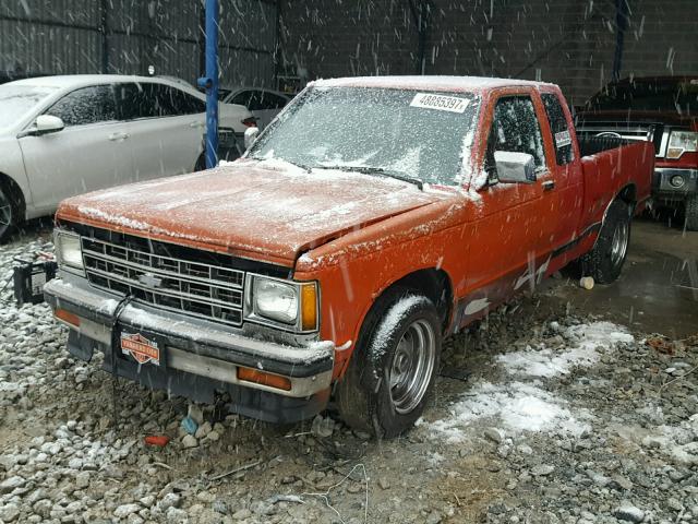 1GCCS19Z2N8161649 - 1992 CHEVROLET S TRUCK S1 RED photo 2