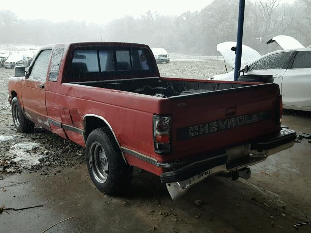 1GCCS19Z2N8161649 - 1992 CHEVROLET S TRUCK S1 RED photo 3