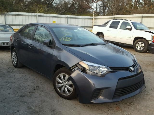 2T1BURHE6EC009719 - 2014 TOYOTA COROLLA L GRAY photo 1