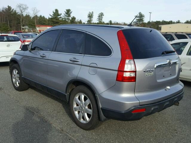 JHLRE48787C067782 - 2007 HONDA CR-V EXL SILVER photo 3