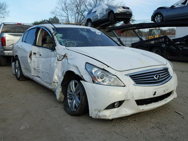 JN1CV6AR9AM460186 - 2010 INFINITI G37 WHITE photo 1