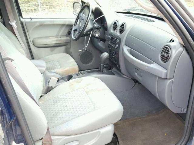 1J4GL48K26W263142 - 2006 JEEP LIBERTY SP BLUE photo 5