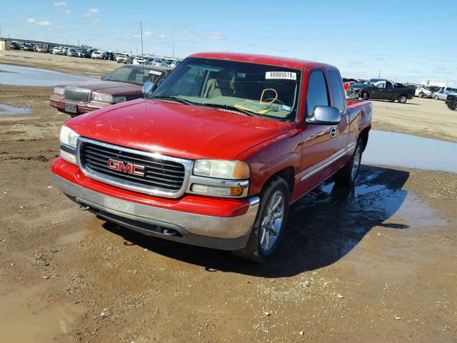 2GTEC19T011218607 - 2001 GMC NEW SIERRA RED photo 2