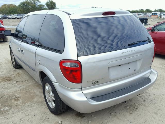 1D4GP45R64B573734 - 2004 DODGE CARAVAN SX SILVER photo 3