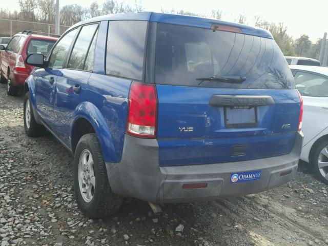 5GZCZ43D73S901737 - 2003 SATURN VUE BLUE photo 3