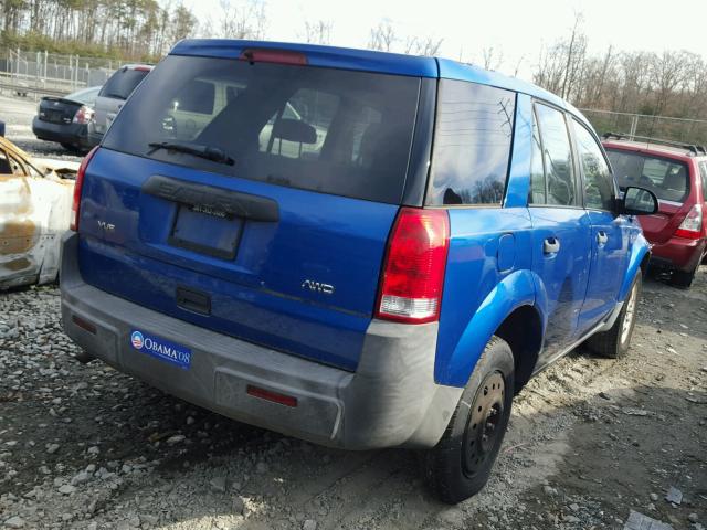 5GZCZ43D73S901737 - 2003 SATURN VUE BLUE photo 4