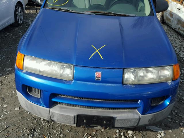 5GZCZ43D73S901737 - 2003 SATURN VUE BLUE photo 7