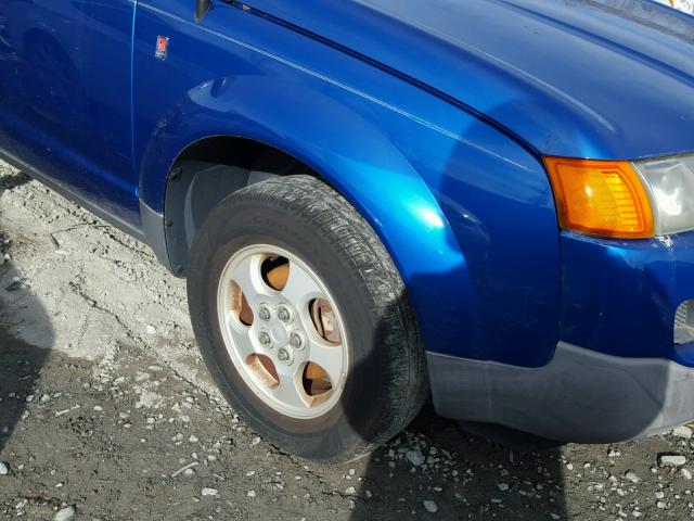 5GZCZ43D73S901737 - 2003 SATURN VUE BLUE photo 9