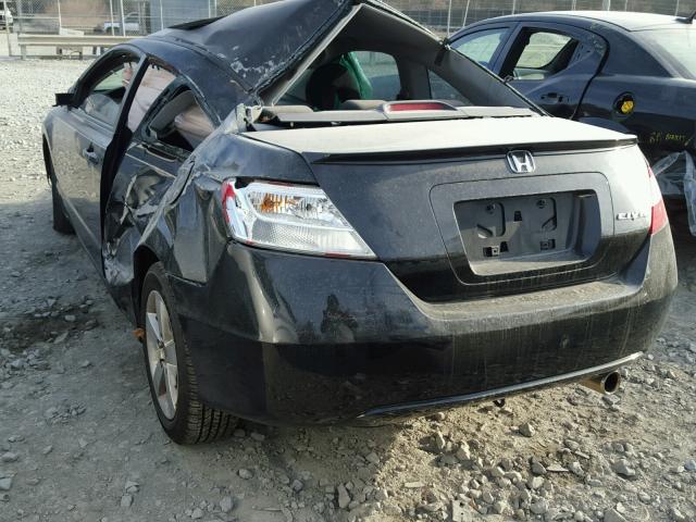 2HGFG128X7H554958 - 2007 HONDA CIVIC EX BLACK photo 3