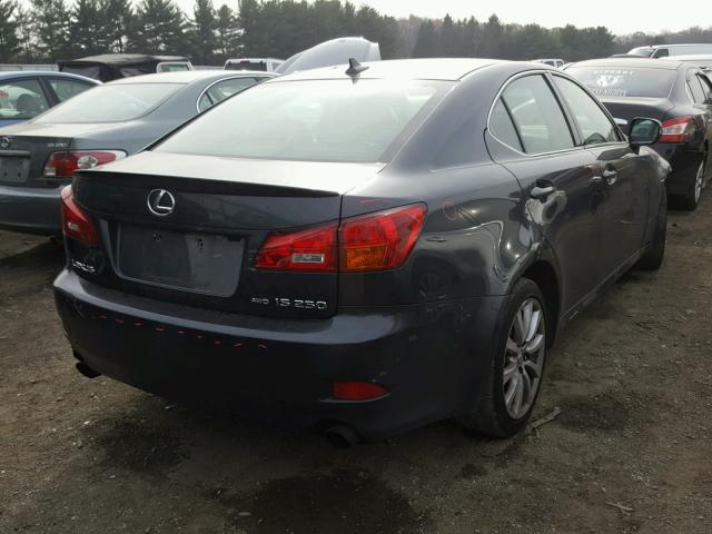 JTHCK262782026489 - 2008 LEXUS IS 250 GRAY photo 4