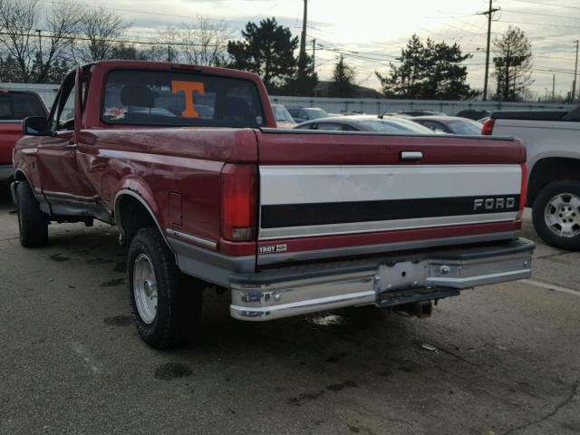 1FTEF15N9SLB32304 - 1995 FORD F150 RED photo 3