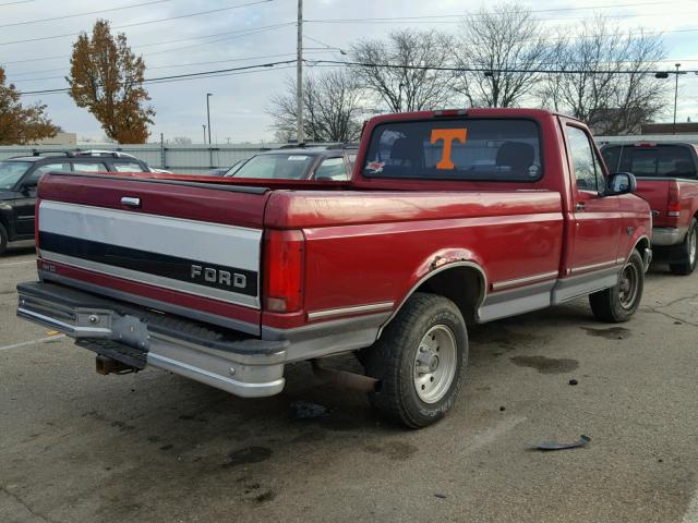 1FTEF15N9SLB32304 - 1995 FORD F150 RED photo 4