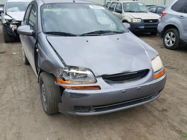 KL1TD66637B723475 - 2007 CHEVROLET AVEO BASE Szary zdjęcie 9