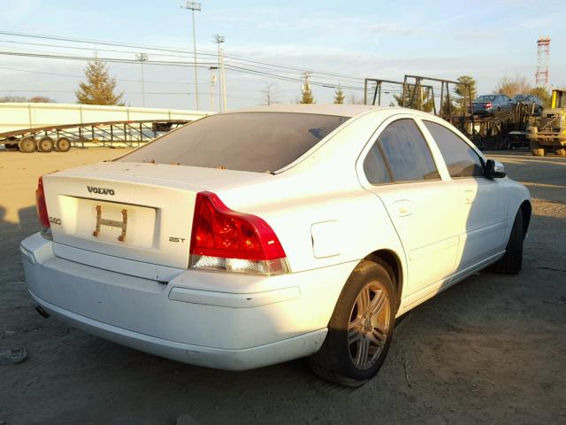 YV1RS592182682514 - 2008 VOLVO S60 2.5T WHITE photo 4