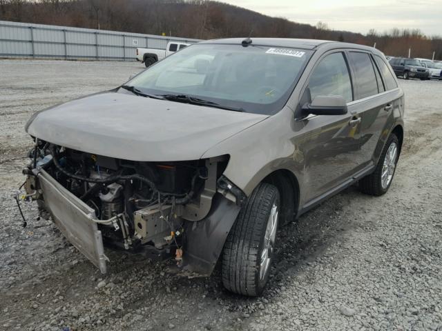 2FMDK4KC4DBB50364 - 2013 FORD EDGE LIMIT SILVER photo 2