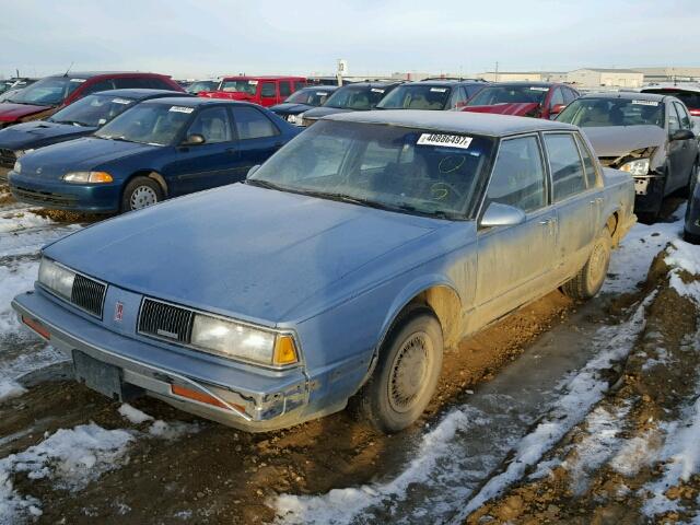 1G3HN51C9KW349989 - 1989 OLDSMOBILE DELTA 88 R BLUE photo 2