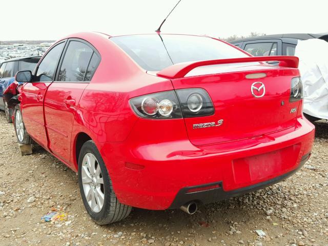 JM1BK12F981866828 - 2008 MAZDA 3 I RED photo 3